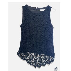 Women’s Chinese Brand Black Lace Tank Top Size Medium